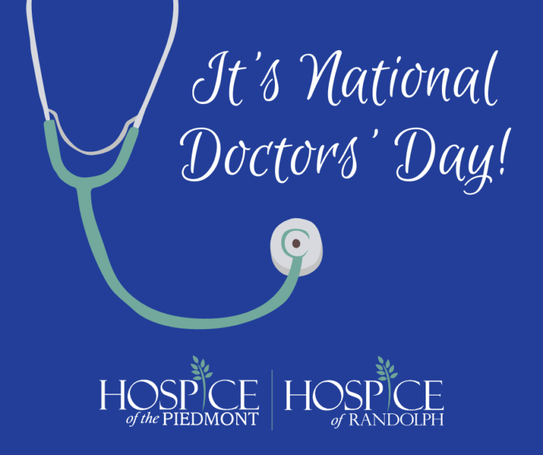 It's National Doctors' Day! Hospice of the Piedmont